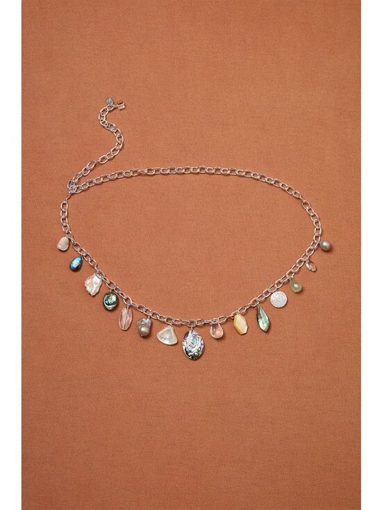 CHAN LUU for FWRD Stoned Pendant Belt in Multi main image 7